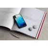 iKins apsauginis dėklas iPhone XR — mėlyno ežero išorė, juodas vidus