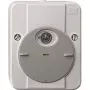 Jungiklis Merten 544829, pilkas, AC 230 V įėjimas, 10 A išėjimas, IP54, 80×47×97 mm