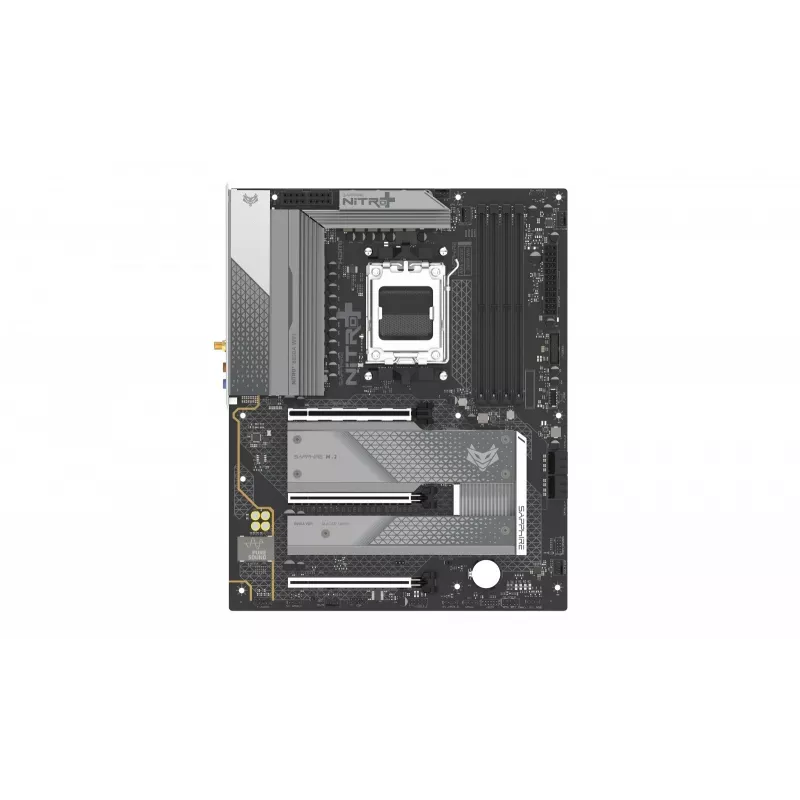 Motininė plokštė Sapphire NITRO+ B850A WIFI 7 AMD B850 Socket AM5 micro ATX, DDR5, 4 DIMM, 256GB, Wi‑Fi 7, 2.5GbE