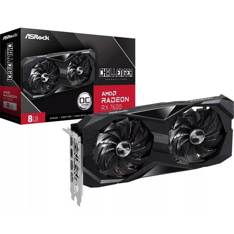 ASRock Radeon RX 7600 Challenger 8 GB GDDR6 vaizdo plokštė