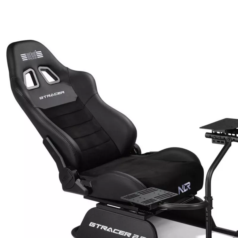 Lenktynių simuliatoriaus kėbulas Next Level Racing GTRacer 2.0 Juodas reguliuojamas sėdynės rėmas