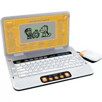 Mokomasis nešiojamasis kompiuteris VTech Schulstart Laptop E vaikams nuo 6 iki 8 metų, sidabrinis