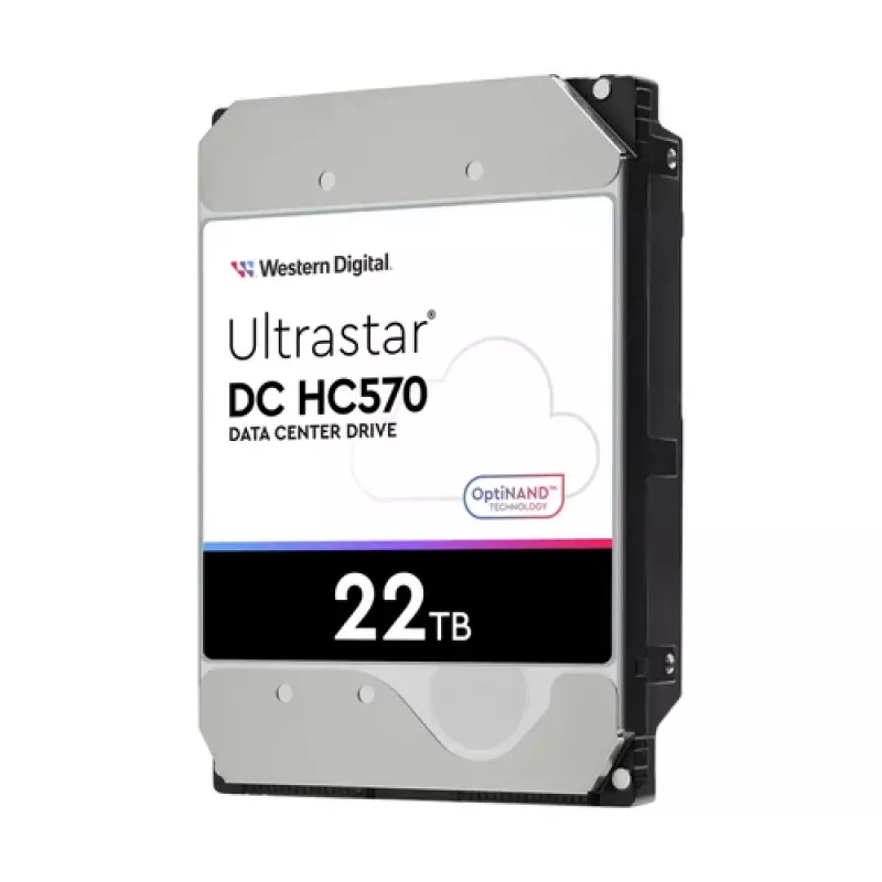 3,5 colio SAS HDD Western Digital Ultrastar DH HC570 22 TB, 12 Gbit/s, 7200 RPM, 512 MB talpykla