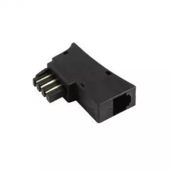 Adapteris Hama TAE N/F - US 6p6c TAE-F M Jack 6p6c juodas
