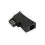 Adapteris Hama TAE N/F - US 6p6c TAE-F M Jack 6p6c juodas