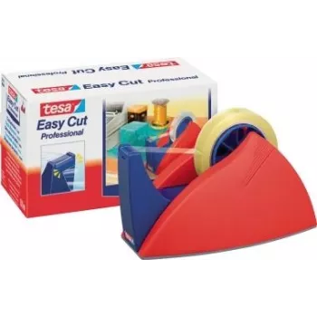 Stalinis juostų dozatorius TESA Easy Cut Desk Dispenser Professional 57422-00 mėlynai raudonas