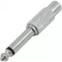 OMNITRONIC Adapter RCA (moteriška) / Jack (vyriška) Metalinis 10 vnt. (3022615M)