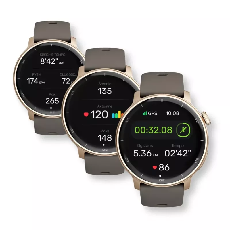 Išmanusis laikrodis Stelio STSWA101GD Activ GPS 46mm Auksinis