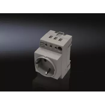 Rittal kištukinis lizdas Schuko CEE 7/4 250V 16A pilkas