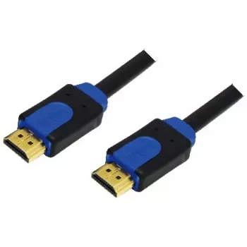 HDMI kabelis LogiLink CHB1105 5 m A tipo juodas mėlynas