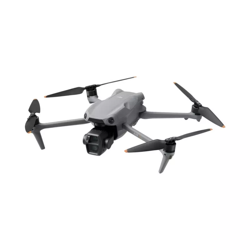 Kvadrakopteris DJI Air 3S RC-N3 – 50 MP kamera, 4K, 4 rotoriai, maks. greitis 27 m/s, nuotolis 32 000 m, 4276 mAh baterija, pilka