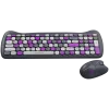 Belaidis klaviatūros ir pelės rinkinys CANYON HSET-W6 Kitty Edition – violetinis