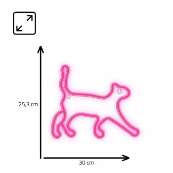 Dekoratyvinė neoninė LED lempa MANTA SNL70PK Style Neon Lights CAT 2 Pink
