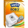Dulkių maišelis robotiniam dulkių siurbliui MELITTA Swirl ROB 3, 4 vnt., medžio spalvos