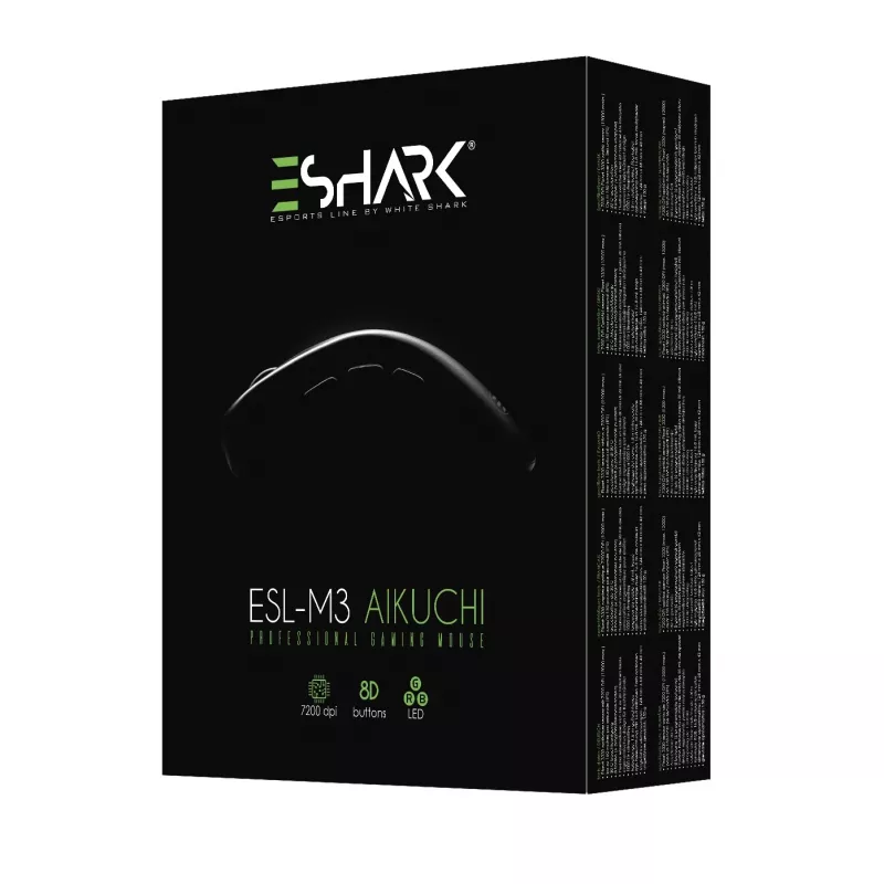 White Shark Premium Line ESL-M3 Aikuchi – žaidimų pelė