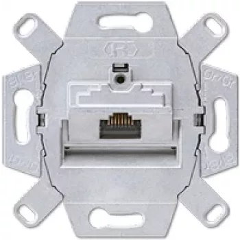 JUNG UAE 8 UPOK6 - RJ-45 lizdas - 6a - sidabrinis