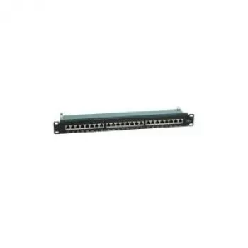 Patch Panel VALUE Kat.6 19 colių 24 prievadai Ekranuotas Juodas