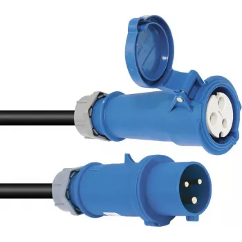 Prailginimo kabelis PSSO 32A CEE 3x6 mm² 5 m mėlynas