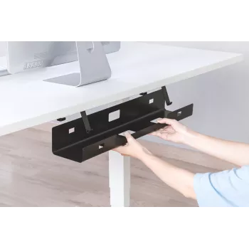 Digitus DA-90450 Kabelių valdymo dėklas 600x135x108mm Juodas Plienas 1