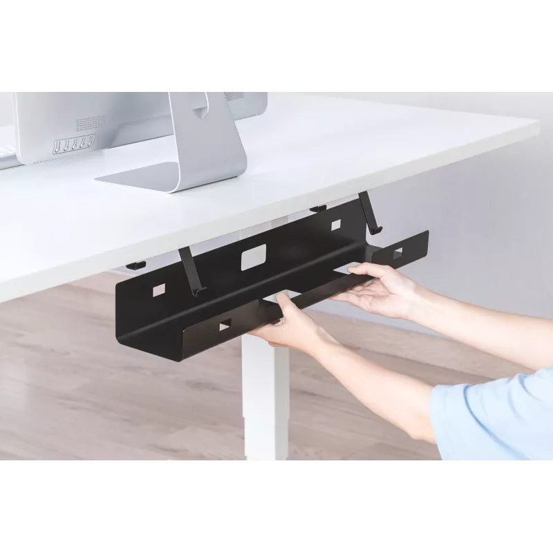 Digitus DA-90450 Kabelių valdymo dėklas 600x135x108mm Juodas Plienas 1
