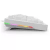 Klaviatūra Sharkoon SGK25 75% QWERTZ USB laidas RGB LED balta