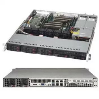 Super Micro Supermicro SC113M FAC2-R804CB - 1U stovo korpusas - ATX - SATA/SAS - karštai keičiamas - 800 W - juodas (CSE-113MFAC2-R804CB)