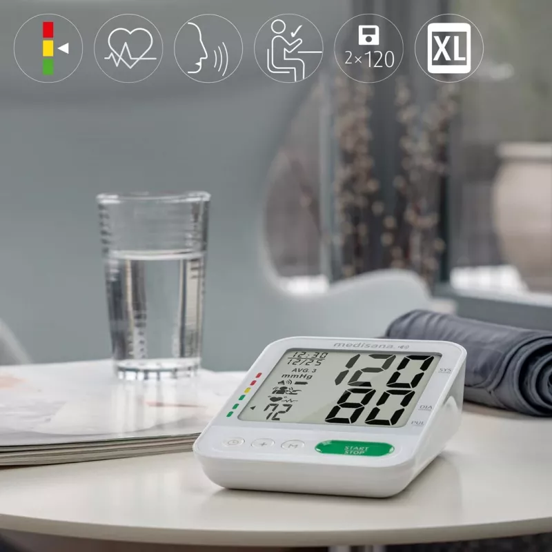 Medisana BU 586 Viršutinės rankos automatinis kraujospūdžio matuoklis 2 vartotojams