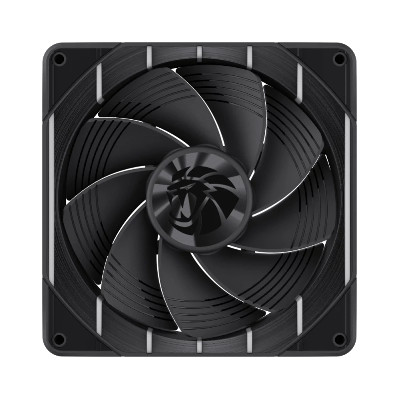 GAMEMAX TORNADO T14 ARGB-R 140mm korpuso ventiliatorius – juodas