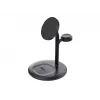 Green Cell MSST-GC-3IN1-B belaidė įkrovimo stotelė 3 viename – išmanusis telefonas, ausinės, laikrodis, juoda, belaidis įkrovimas, automatinis
