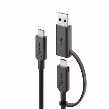 ALOGIC Elements Series USB-C į USB-C laidas su USB-A adapteriu 1,2m 5A 10Gbps