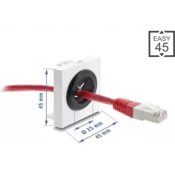 Kabelio įvadas DELOCK Easy 91075, 23 mm skersmens, pravedimui per stalą/spintą