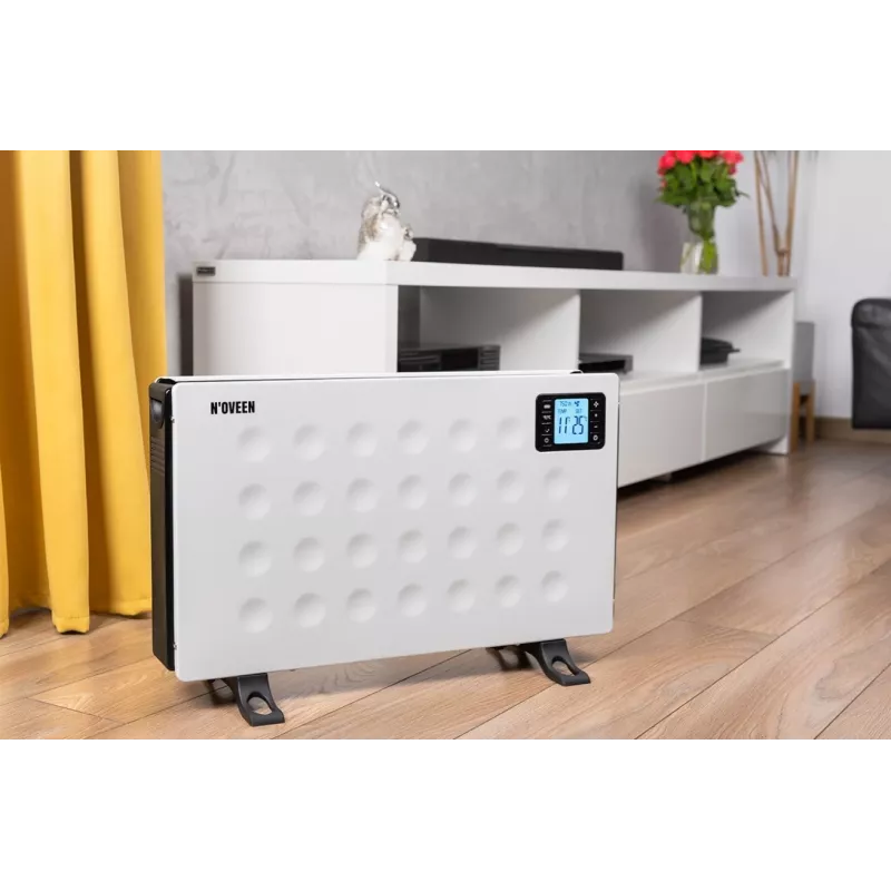 Elektrinis konvektorinis šildytuvas NOVEEN CH8000 — 2000 W, 3 galios lygiai, laikmatis, nuotolinio valdymo pultas, baltas