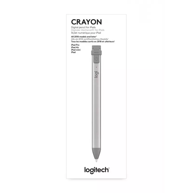 Logitech Crayon – Skaitmeninis pieštukas Apple iPad (Lightning, Pilka)
