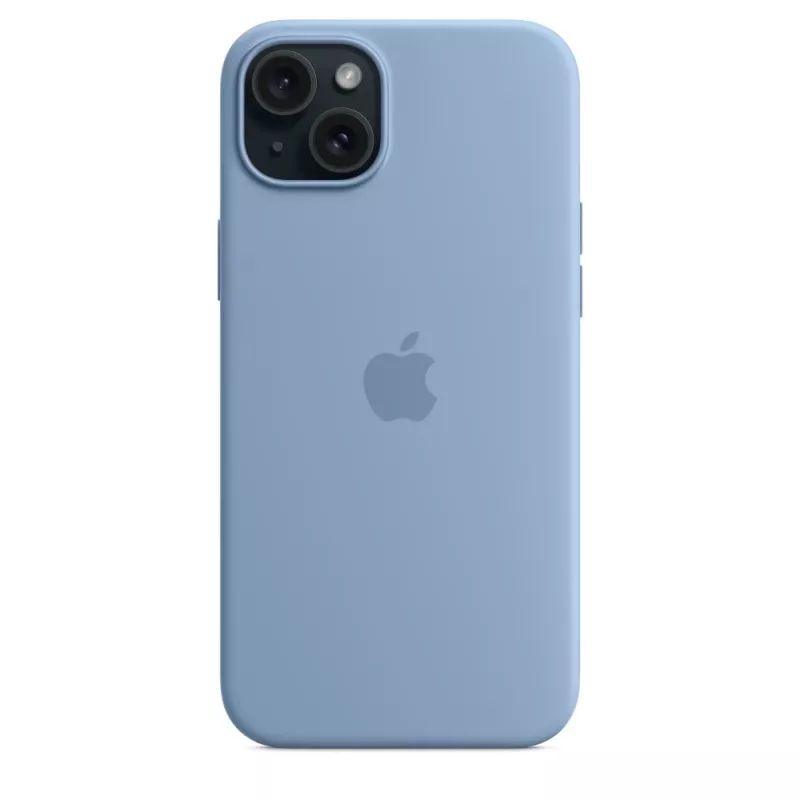 Apple iPhone 15 Plus Silikoninis Dėklas su MagSafe - Žiemos Mėlyna