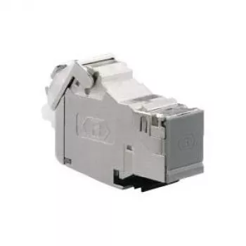 RJ-45 lizdo išvadas Rutenbeck UM-Cat.6A pilkas