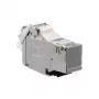 RJ-45 lizdo išvadas Rutenbeck UM-Cat.6A pilkas