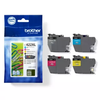 Brother LC422XLVALDR originalus rašalo kasetės 4 vnt. Didelės (XL) talpos juoda, žydra, raudona, geltona