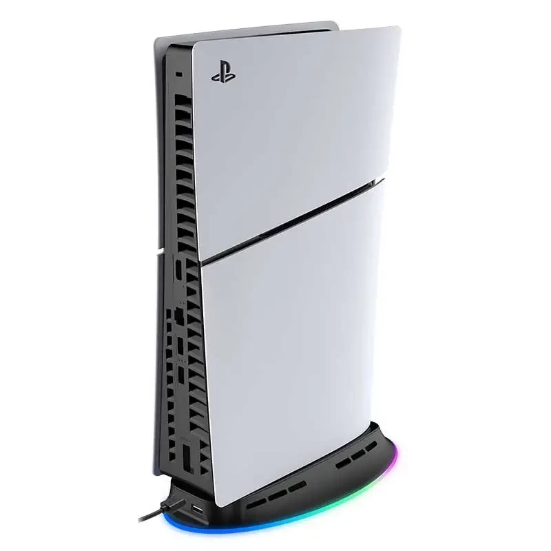 Aušinimo stovas SUBSONIC SA5656 PS5 ir PS5 Slim su LED lemputėmis, daugiaventiliatoriniu aušinimu, USB maitinimu