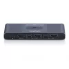 KVM jungiklis DIGITUS USB-C 3.0 HDMI 2 prievadai 4K60Hz, USB-C/USB-A, aliuminis, 135×60×30 mm