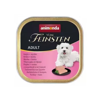 Šlapias šunų ėdalas Animonda Vom Feinsten Adult Turkey with Ham 150 g