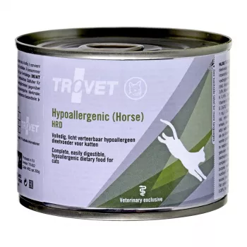 TROVET Hypoallergenic HRD su arkliena – šlapias ėdalas katėms – 200 g