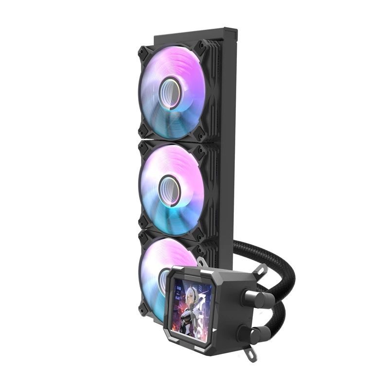 Darkflash DV360S vandens aušintuvas CPU 360 mm radiatorius, RGB apšvietimas, juodas