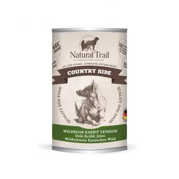 NATURAL TRAIL Country Side Wild Boar Rabbit Deer šlapias šunų ėdalas 400 g
