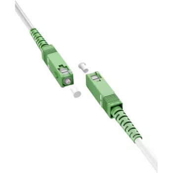 Goobay 59593 Skaidulinis optinis kabelis 0,5 m SC/APC FTTH OS2 Baltas (59593)