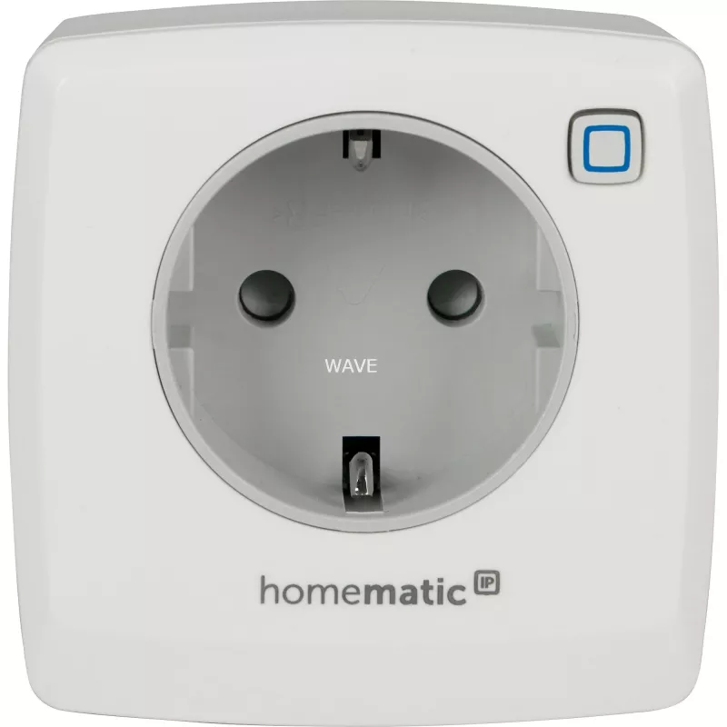 Homematic IP HMIP-PSM-2 išmanusis kištukinis jungiklis su energijos stebėjimu, baltas, IP20, 3680 W