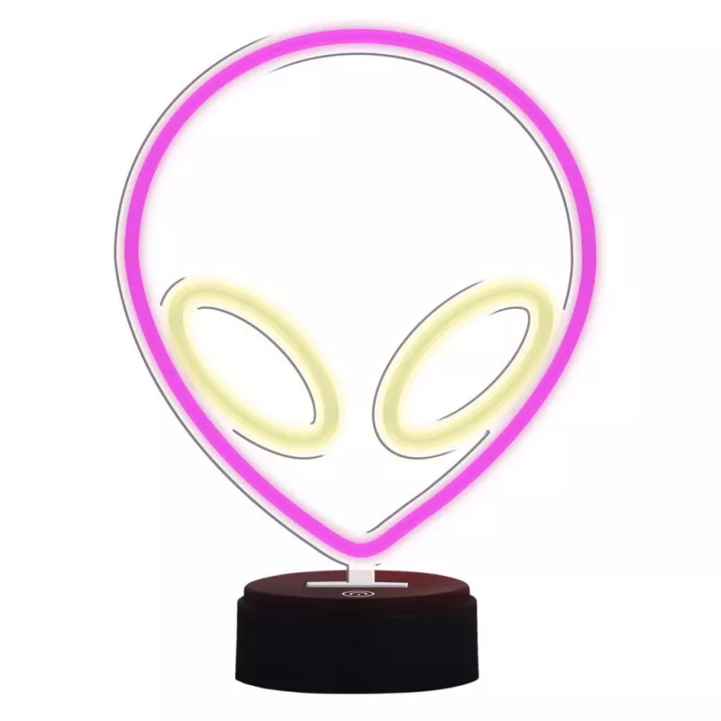 Stalinė lempa MANTA SNL86PK Style Neon Lights UFO Pink – dekoratyvinė neoninė rožinė lempa