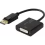 Vaizdo adapteris Renkforce 1433016 — DisplayPort (šaltinis) į DVI‑I (išvestis), palaiko iki 4K
