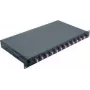 Tinklo kabelis Helos LWL 19 colių Splice Box 12 x LC Duplex OM4 375559 juoda