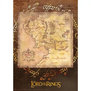 Dėlionė 1000 dalių, Schmidt Spiele Lord of the Rings – Middle Earth, meninė spauda