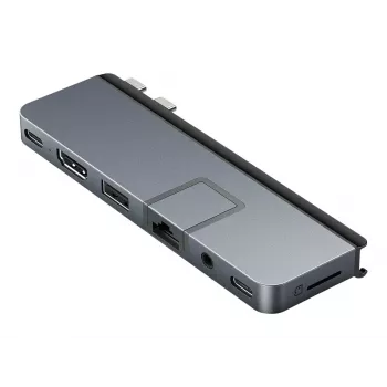 HyperDrive DUO PRO 7-in-2 USB-C centras, skirtas MacBook Air/Pro 2016-2020, HDMI, Ethernet LAN (RJ-45)